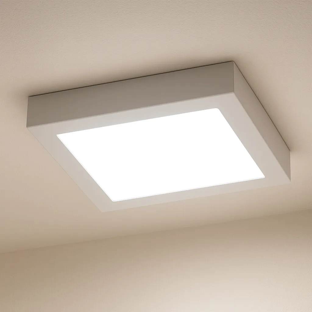 Panneau LED Carré 18W – Blanc Chaud 3000K, 1760 lumens, IP40 – BP04-61800