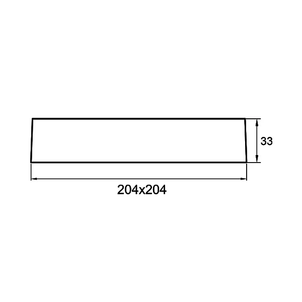 Braytron LED Eckige Deckenleuchte 18W, 1760LM, 3000K, Deckenlampe, Leuchte, Panel Flach Lampe für Wohnzimmer, Schlafzimmer, Küchenlampe, Esszimmer, Büro, Dünn 20X20 cm X 3 cm – Ansicht 10