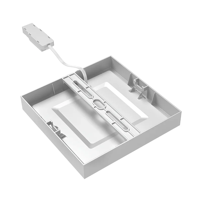 Braytron LED Aufbau Deckenleuchte eckig 18W 1760lm Neutralweiß 4000K – LED Deckenlampe IP20, 230V, 120° Abstrahlwinkel, 227x227x33mm für Innenräume – Ansicht 4