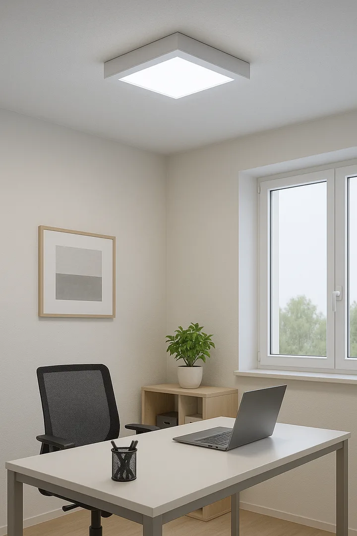 Panneau LED Carré 24W – Blanc Chaud 3000K, 2400 lumens, IP40 – BP04-62400