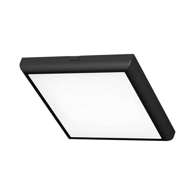 Braytron LED Deckenleuchte 20W 230V Anschluss Warmweiß, Neutralweiß, Kaltweiß 3IN1, 2000 Lumen, IP40 Deckenlampe für Wohnzimmer, Küche, Flur (Schwarz) – Ansicht 4