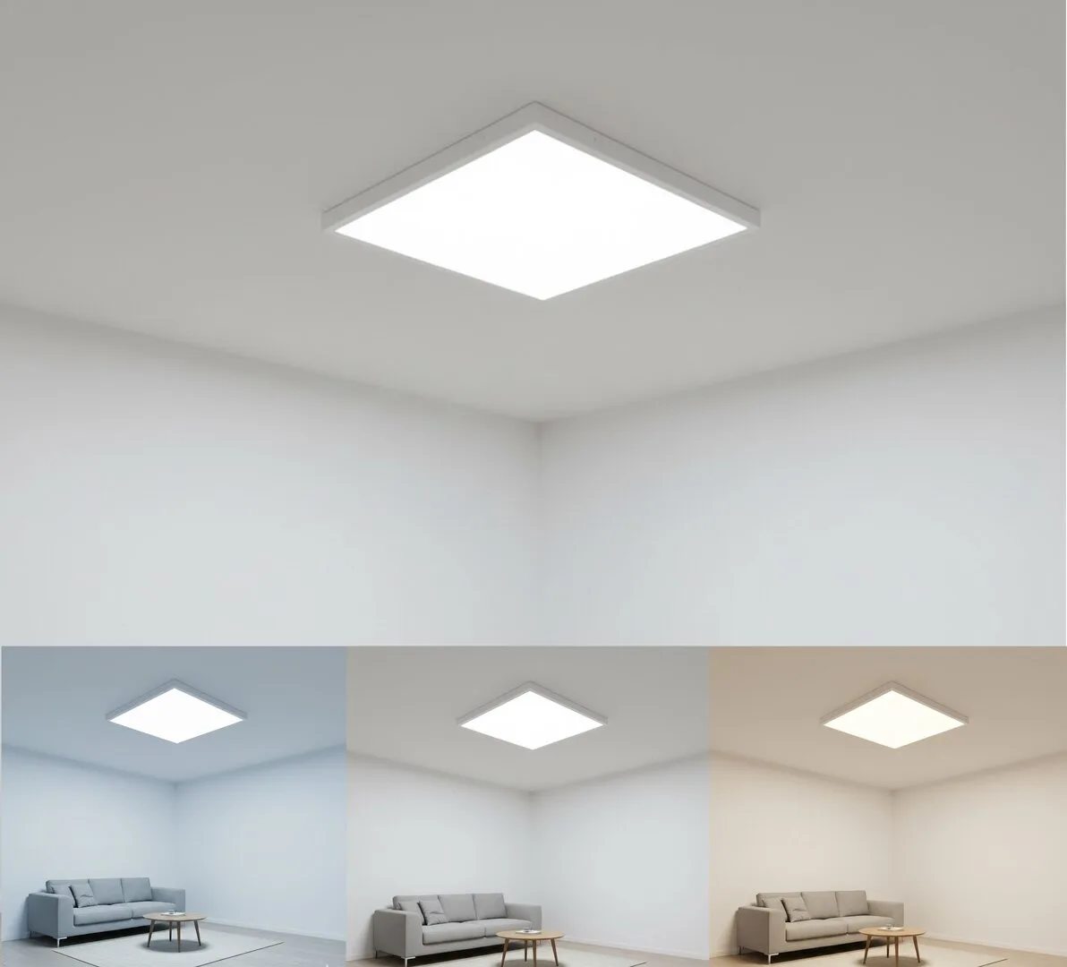 Dalle LED rétroéclairée 50W 60x60 cm – 3CCT, jusqu'à 5200 lm – BP25-56680