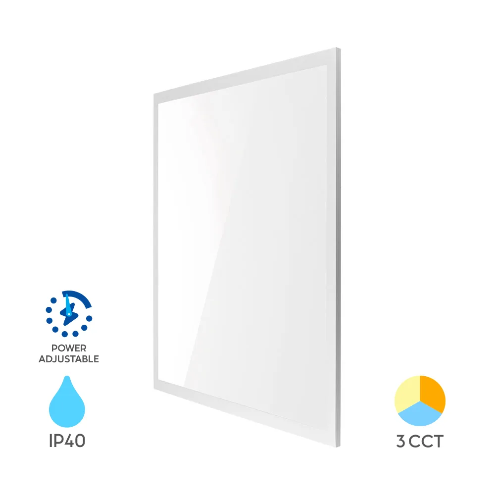Dalle LED rétroéclairée 40W 62x62 cm – 3CCT, jusqu'à 5200 lm – BP27-36280