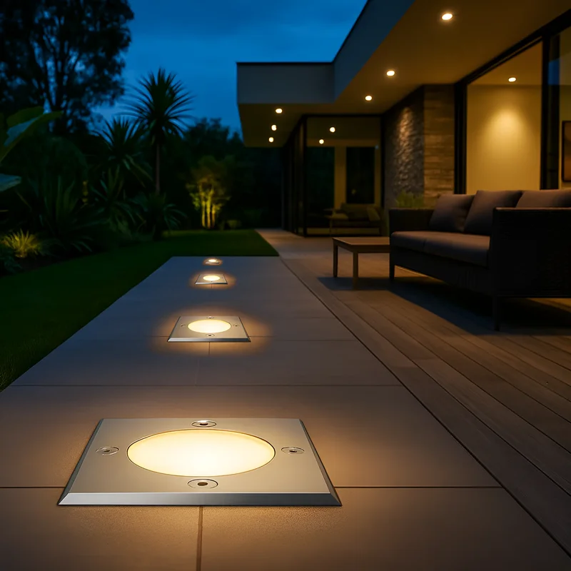 Braytron LED Strahler Außen Max.1×35W, IP67 wasserdicht, Fluter Flutlicht Außenstrahler (Nickle) – Ansicht 2
