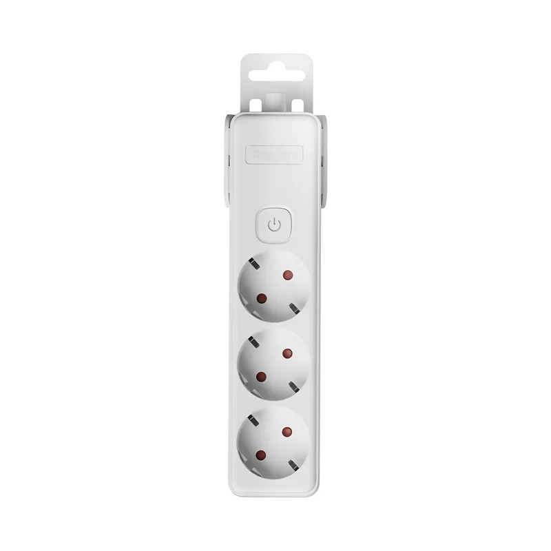 Braytron Mehrfachsteckdose 3-Fach ohne Kabel, mit beleuchtetem EIN-/Ausschalter, 3680W, Kindersicherung, Steckdosenleiste für individuelle Installation mit Clip-System – Ansicht 3