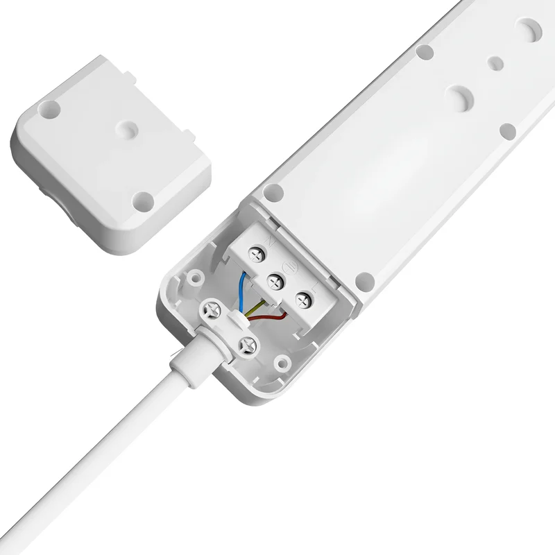 Braytron Mehrfachsteckdose 3-Fach mit 3 m Kabel und beleuchtetem EIN-/Ausschalter, 3680W, Kindersicherung, Steckdosenleiste mit Clip-System – Ansicht 4