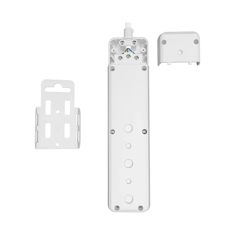 Braytron Mehrfachsteckdose 6-Fach ohne Kabel, mit beleuchtetem EIN-/Ausschalter, 3680W, Kindersicherung, Steckdosenleiste für individuelle Installation mit Clip-System – Ansicht 6