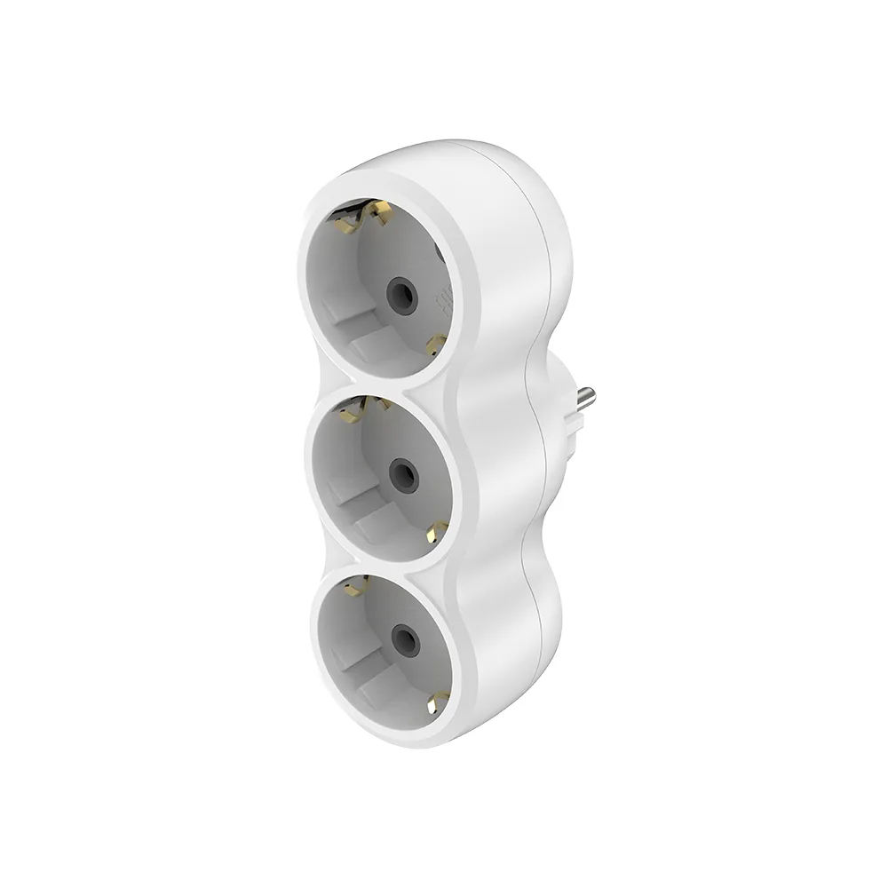 Adaptateur 3 prises rectangulaire – avec protection enfants, 3680W, 230V – BY72-02031