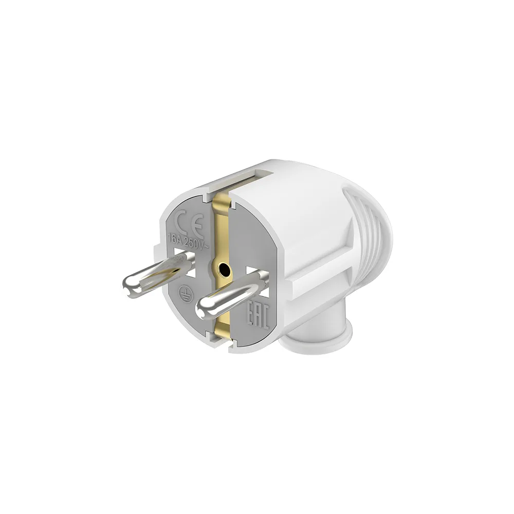 Fiche mâle Schuko type L – câble 0,5-1,5mm², 3680W, 230V – BY74-00003