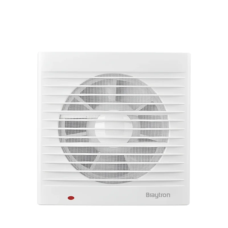 Braytron Badlüfter Wandlüfter WC Küche Ventilator Lüfter Ø100 mm | Leise 34dB | Leistungsstark 100 m³/h | Energieeffizient 12W | Abluftventilator für Badezimmer, Toiletten, Küchen und Wohnräume – Ansicht 3