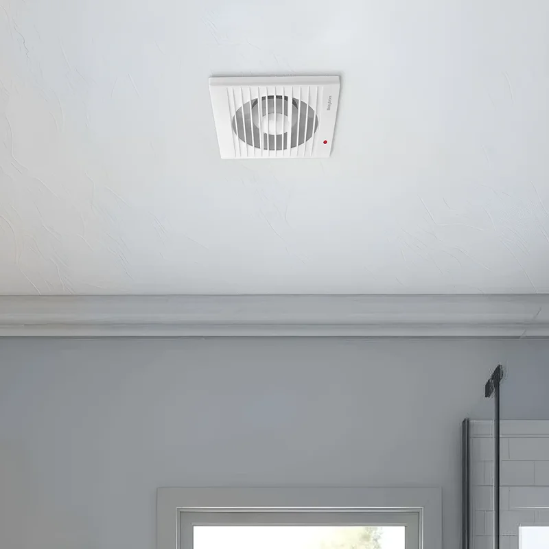 Braytron Badlüfter Wandlüfter WC Küche Ventilator Lüfter Ø150mm Leise 37dB Leistungsstark 260 m³/h Energieeffizient Abluftventilator für Badezimmer, Toiletten, Küchen und Wohnräume (Ø150 mm) – Ansicht 2