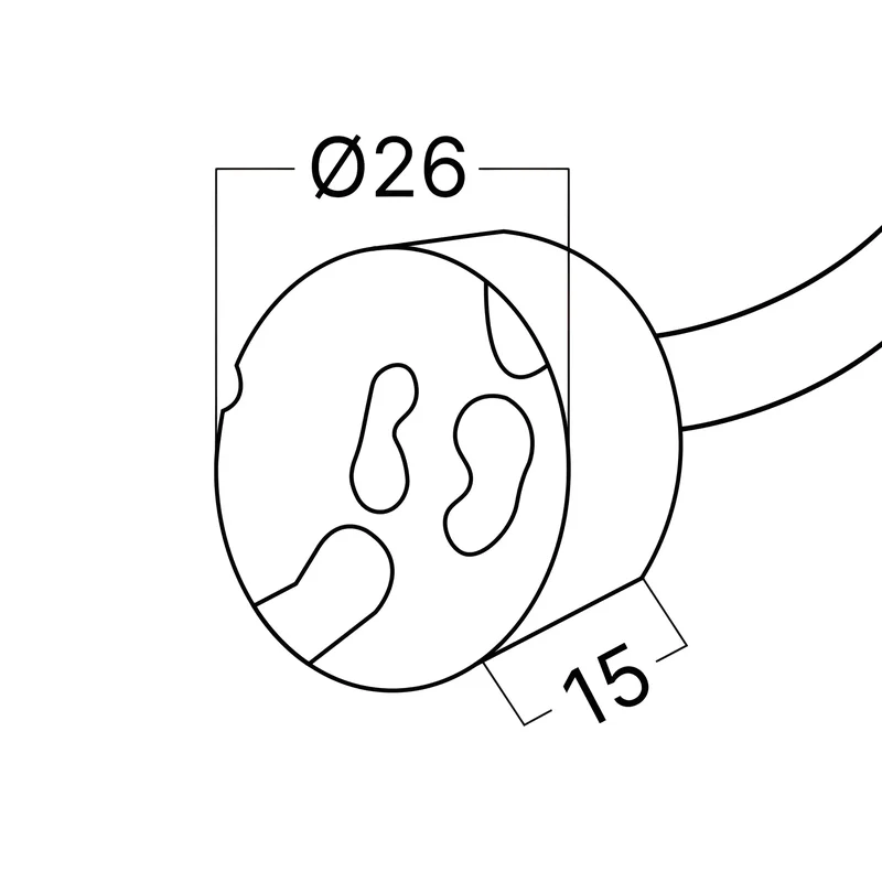 GU10 Keramikfassung für LED & Halogen – Hitzebeständig | 230V | IP20 – Ansicht 6